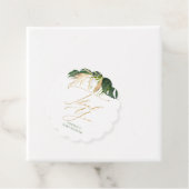 Gouden Palm Leaf Tropisch Baby shower Dank u Bedankjes Labels (In situ)