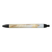 Gouden Palm Ombre Zwarte Inkt Pen (Voorkant)
