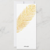 Gouden Palm op zwart Schattige bedrijf Elegant Chr (Achterkant)