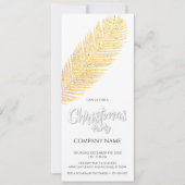 Gouden Palm op zwart Schattige bedrijf Elegant Chr (Voorkant)