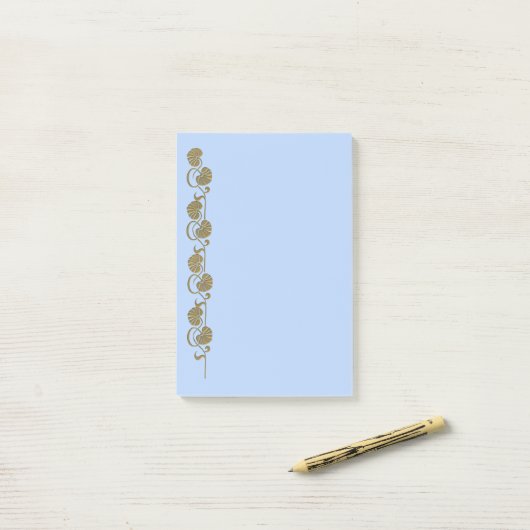 "gouden" palmbiljetten post-it® notes (Op bureau)