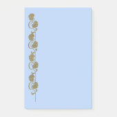 "gouden" palmbiljetten post-it® notes (Voorkant)