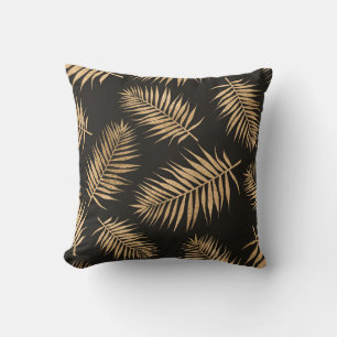 Gouden palmblad decoratief kussen