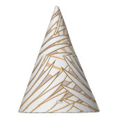 Gouden palmbladeren: art deco. feesthoedjes (Rechts)