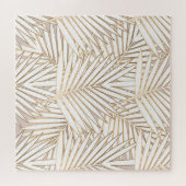 Gouden palmbladeren: art deco. legpuzzel (Horizontaal)