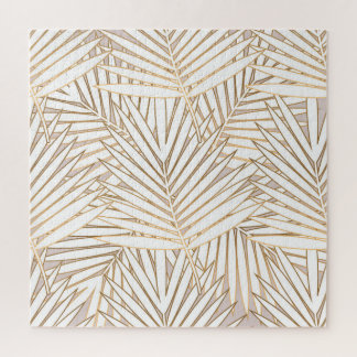 Gouden palmbladeren: art deco. legpuzzel