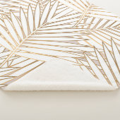 Gouden palmbladeren: art deco. sherpa deken (3/4)