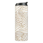 Gouden palmbladeren: art deco. thermosbeker (Gedraaid links)