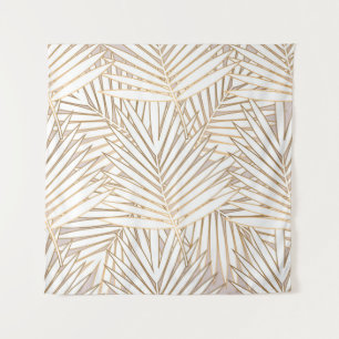 Gouden palmbladeren: art deco. wandkleed