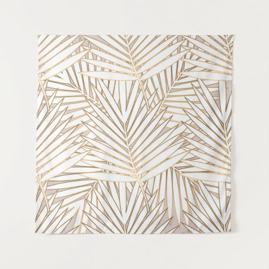 Gouden palmbladeren: art deco. wandkleed (Voorkant)