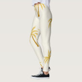 Gouden palmbomen: tropisch textiel. leggings (Links)