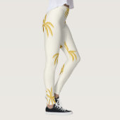 Gouden palmbomen: tropisch textiel. leggings (Rechts)