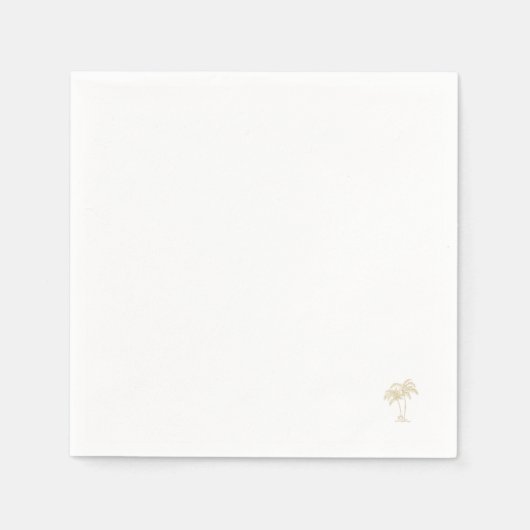 Gouden Palmboom II Servet (Voorkant)