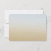 Gouden palmboom Ombre RSVP (Achterkant)