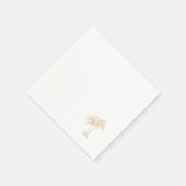 Gouden Palmboom  Servet (Hoek)