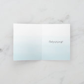 Gouden Palmen Ombre Bedankkaart (Binnen)