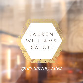 Gouden Palmen Spray Tanning Salon Logo Ramensticke Raamsticker (Vel 2)