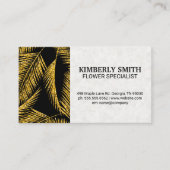 Gouden palmenbladeren | Natuurlijk Visitekaartje (Voorkant)