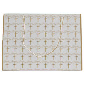 Gouden palmkruis doop groot cadeauzakje (Voorkant)