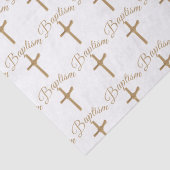 Gouden palmkruis doop tissuepapier (Detail)
