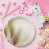 Gouden Pampagras Boheemse Boho Bruiloft Papieren Bordje (Feest)