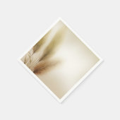 Gouden Pampas gras Boheemse Boho bruiloft Servet (Hoek)