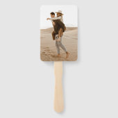 Gouden Pampasgras Bruiloft Welkom C100 Handwaaier (Achterkant)