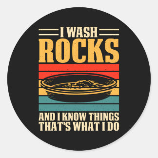 Gouden panning voor gouden panning ronde sticker