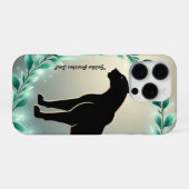 "Gouden Panter Majesteit" iPhone Hoesje (Achterkant horizontaal)