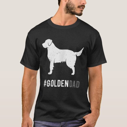 Gouden Pap Voor Mannen Grappige Hond Gouden Retrie T-shirt (Voorkant)