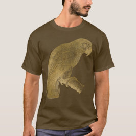 Gouden papegaai mooi ontwerp t-shirt