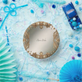 Gouden  papieren schalen papieren kommen (Feest)