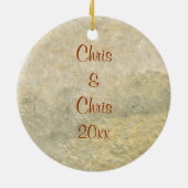 Gouden Paraceraurus fossiel trilobiet wiel Keramisch Ornament (Achterkant)