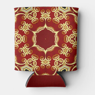 Gouden parel: decoratieve lijsten illustratie. blikjeskoeler