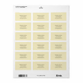 Gouden Parel Eenvoudig Professioneel Modern Minima Etiket (Full Sheet)
