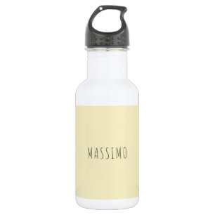 Gouden parel gepersonaliseerde minimalistische eig waterfles