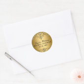 Gouden Parel  Glamour Vrijgezellenfeest Sticker (Envelop)