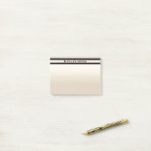 Gouden Parel Glans Glam Chic Moderne Persoonlijke Post-it® Notes (Op bureau)