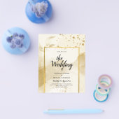 Gouden Parel TROUW Alcohol INKT Abstract LeahG Flyer (Enkel)