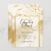 Gouden Parel TROUWEN Alcohol INKT Abstract LeahG (Voorkant / Achterkant)
