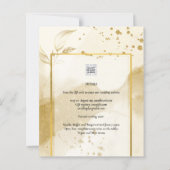 Gouden Parel TROUWEN Alcohol INKT Abstract LeahG (Achterkant)