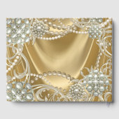 Gouden Parel Vrouwen Verjaardagsfeest Gastboek Gastenboek (Achterkant)