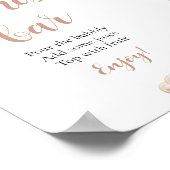 Gouden Parels en Prosecco Champagne Mimosa Bar Tek Poster (Hoek)