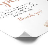 Gouden Parels en Prosecco Champagne Recepten Teken Poster (Hoek)