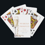 Gouden Parels en Prosecco Classic Speelkaarten<br><div class="desc">Introductie van onze Gold Pearls en Prosecco Classic Speelkaarten, een luxe draai aan een tijdloos tijdloos tijdverdrijf. Elke kaart is versierd met elegante gouden design en delicate parels, wat een gevoel van weelde en verfijning oproept. Met een vleugje sprankelende prosecco beelden, voegen deze kaarten een vleugje viering toe aan elk...</div>