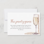 Gouden Parels en Prosecco Vrijgezellenfeest Panty  Kaart (Voorkant)