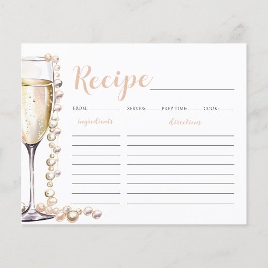 Gouden Parels en Prosecco Vrijgezellenfeest Recept (Voorkant)