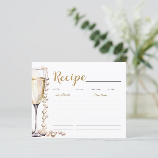 Gouden Parels en Prosecco Vrijgezellenfeest Recept (Staand voorkant)