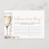Gouden Parels en Prosecco Waar Waren Ze Spel Informatiekaartje (Voorkant)