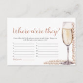 Gouden Parels en Prosecco Waar Waren Ze Spel Informatiekaartje (Voorkant)